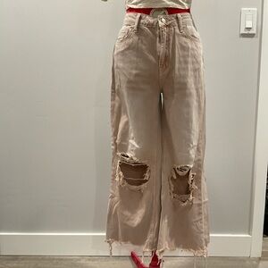 Lane 201 Muave cut off distressed flare